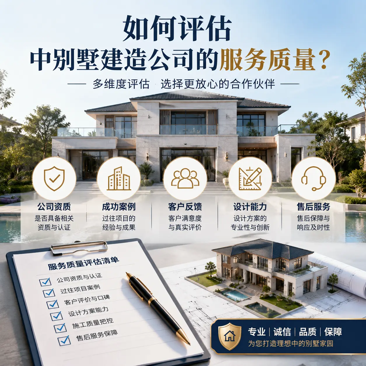 如何评估 石阡 中别墅建造公司的服务质量？