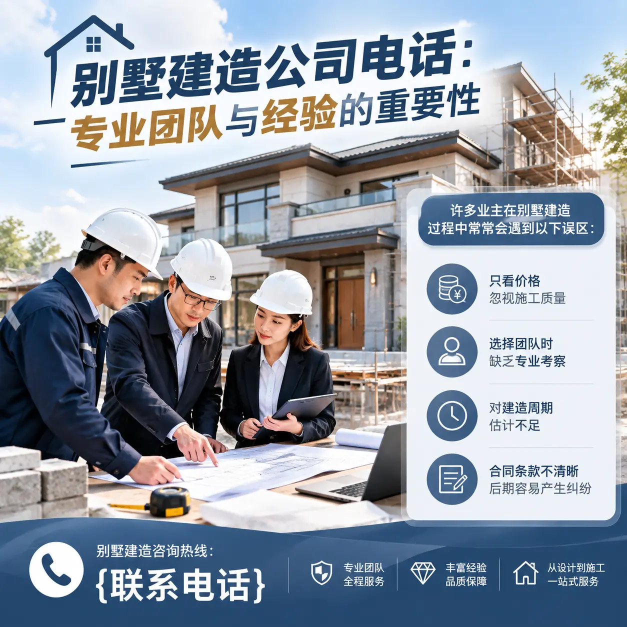 石阡别墅建造公司电话：专业团队与经验的重要性