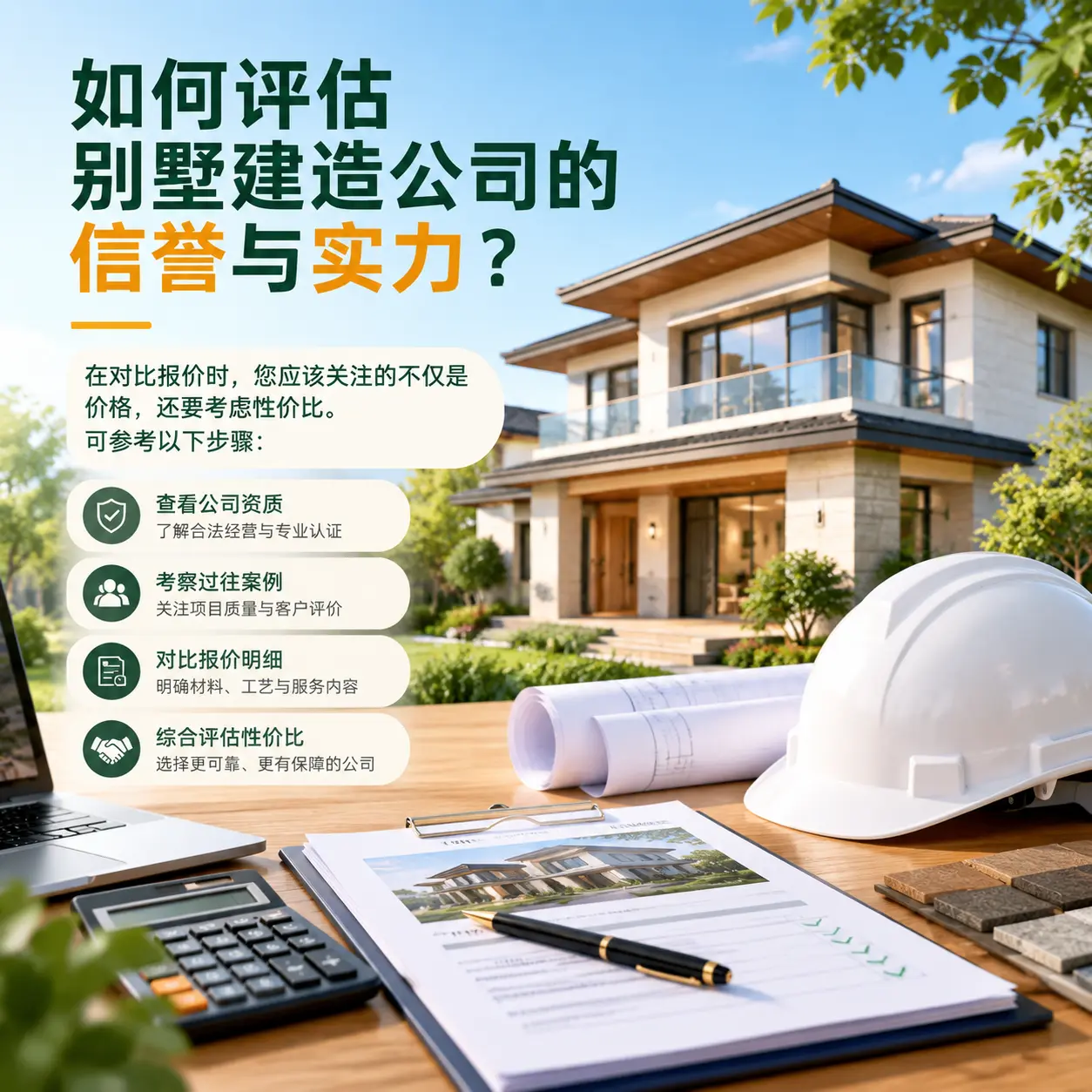 如何评估 石阡 别墅建造公司的信誉与实力？