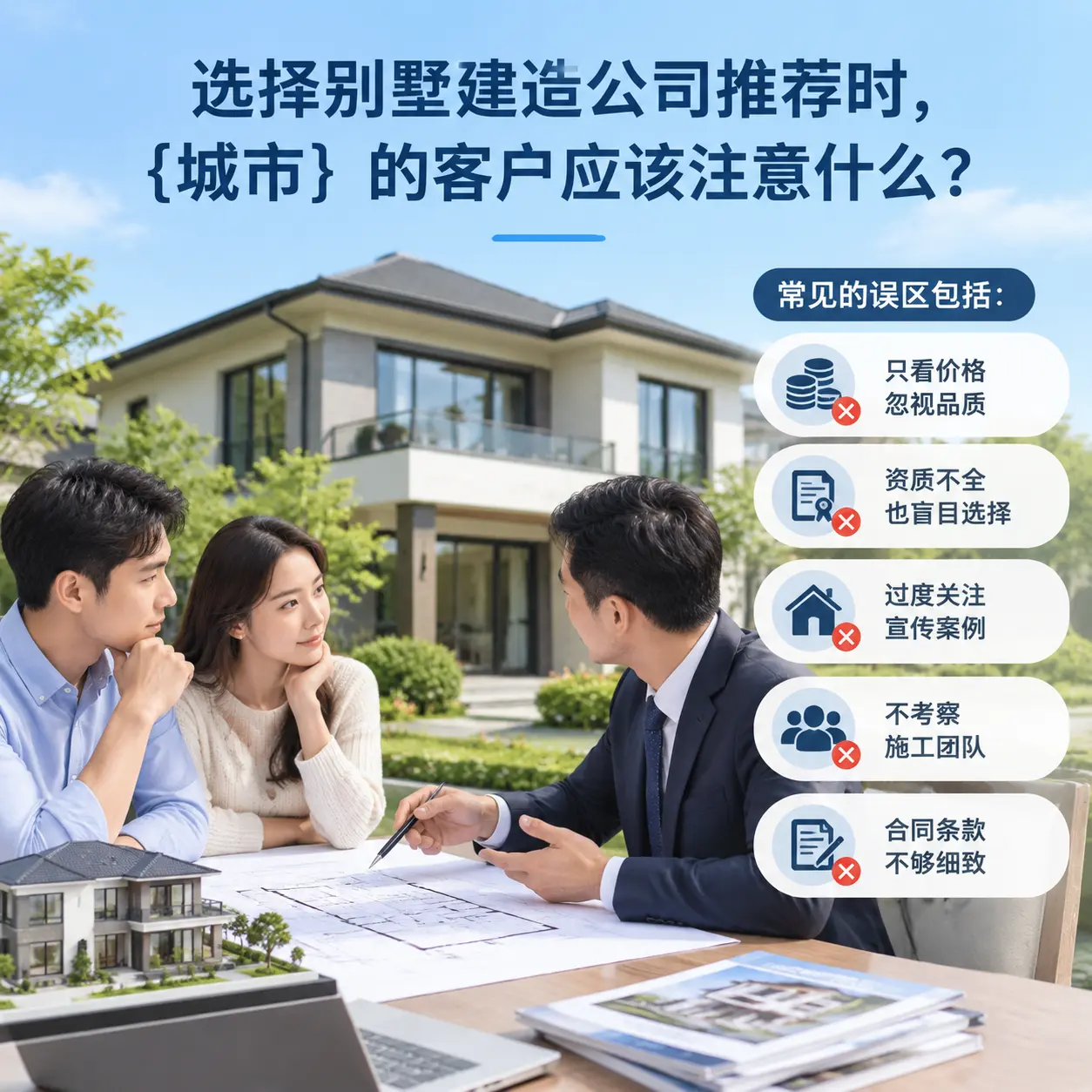 选择别墅建造公司推荐时，石阡 的客户应该注意什么？